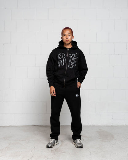 BLACK SPRAY ZIPPER