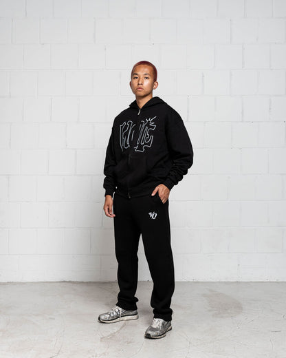 BLACK SPRAY ZIPPER